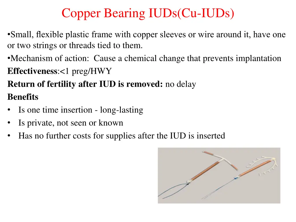 copper bearing iuds cu iuds