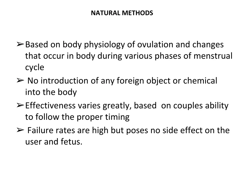 natural methods