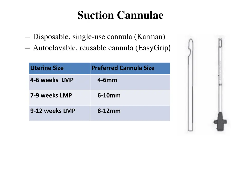 suction cannulae