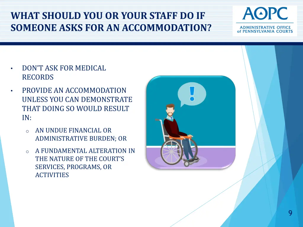 what should you or your staff do if someone asks