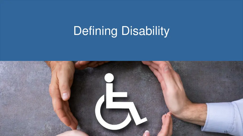 defining disability