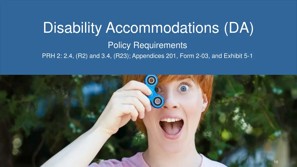 disability accommodations da policy requirements
