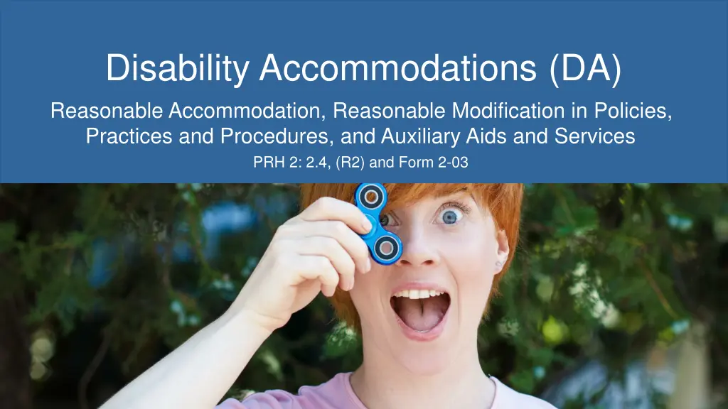 disability accommodations da reasonable