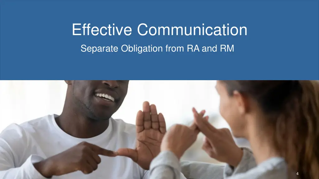 effective communication separate obligation from