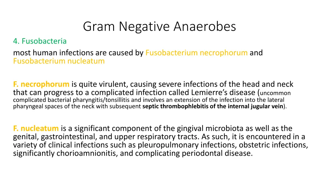 gram negative anaerobes 1