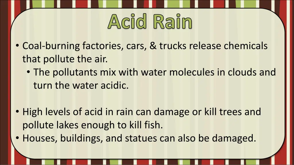 acid rain