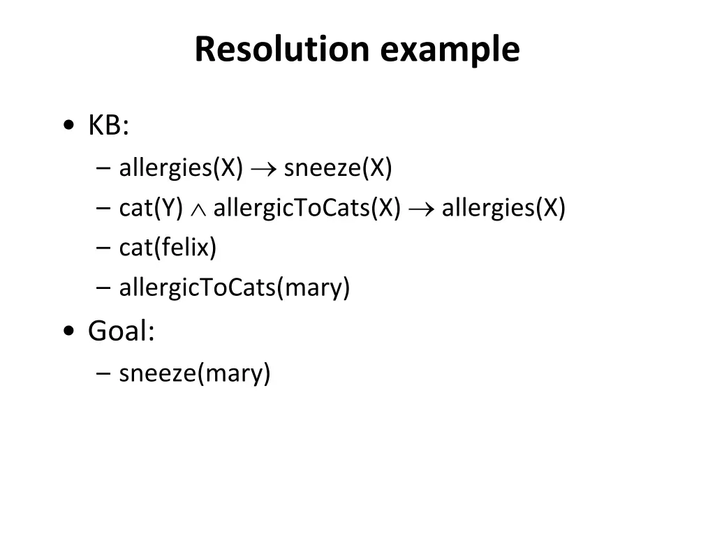 resolution example