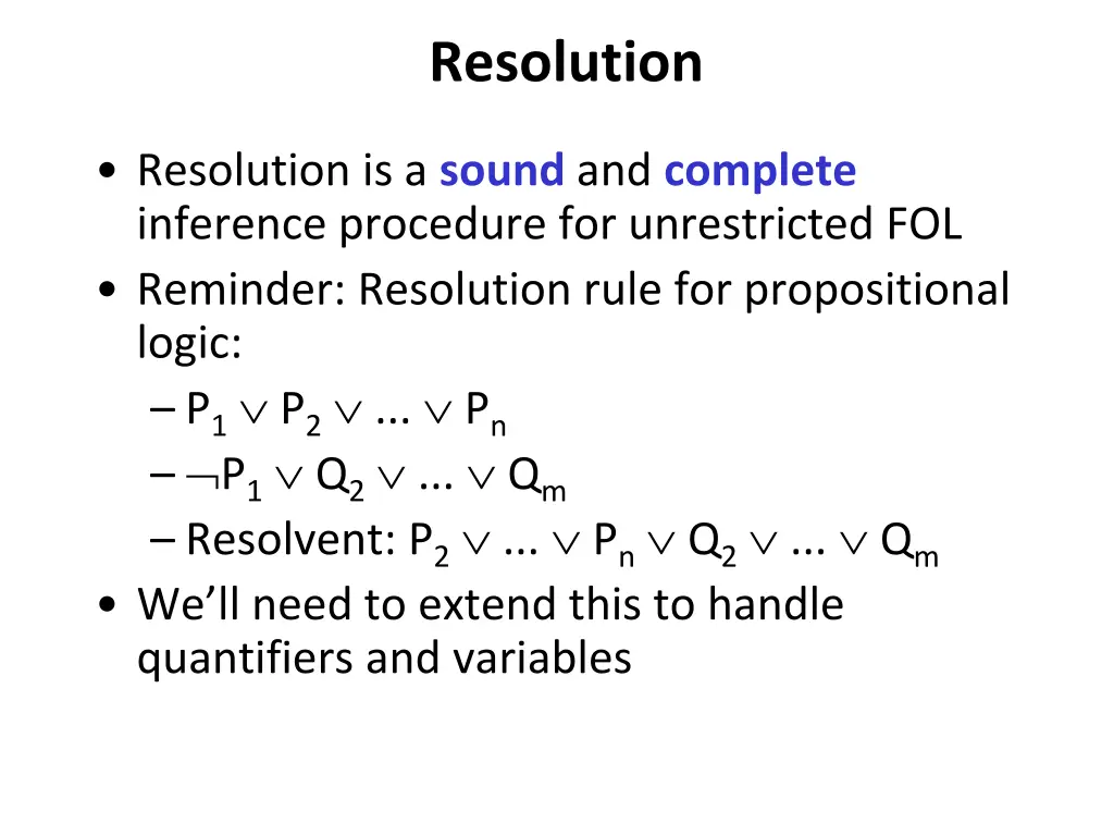 resolution