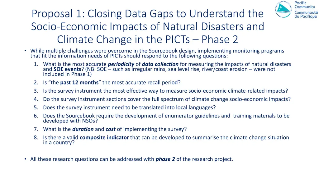 proposal 1 closing data gaps to understand 1