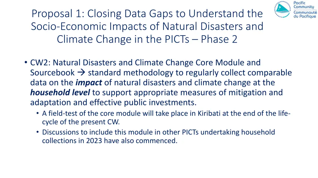 proposal 1 closing data gaps to understand