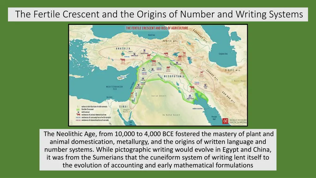 the fertile crescent and the origins of number