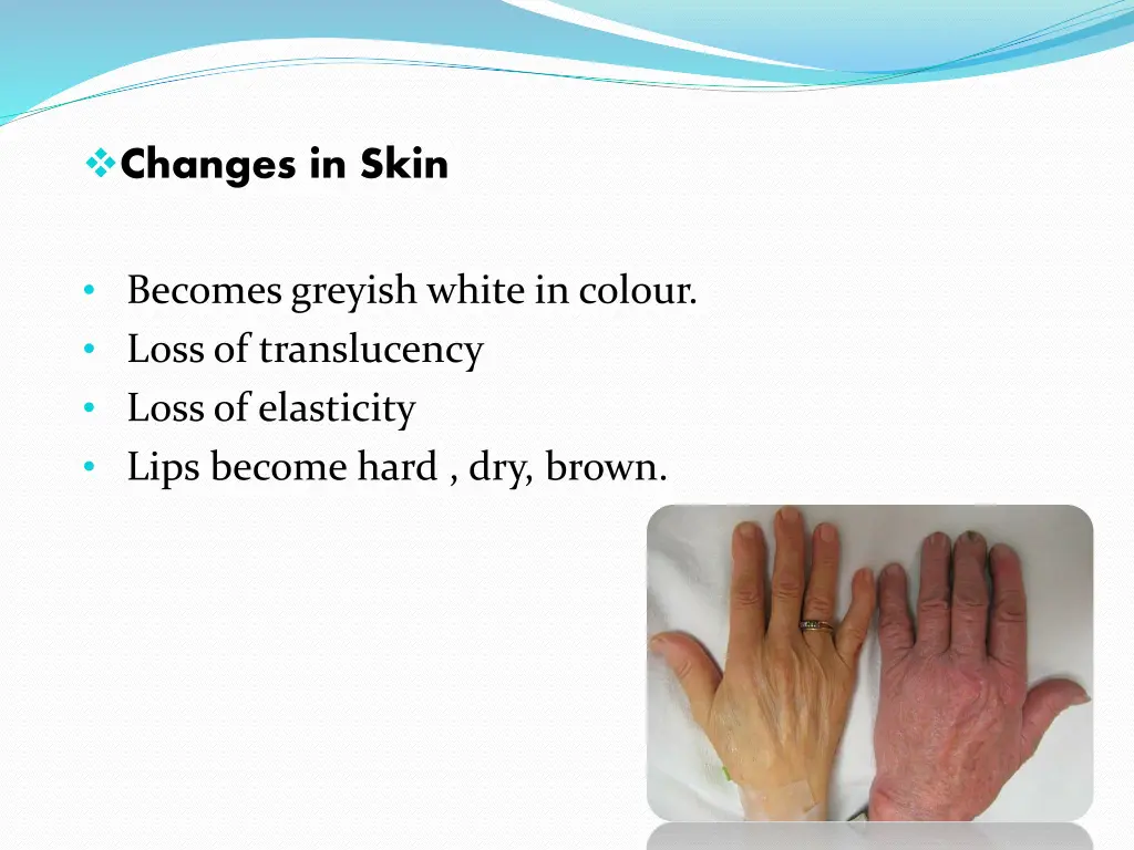 changes in skin