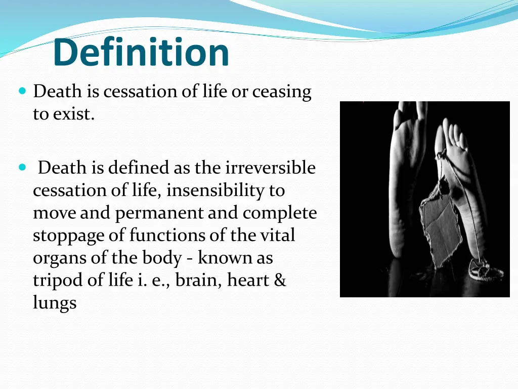 definition death is cessation of life or ceasing