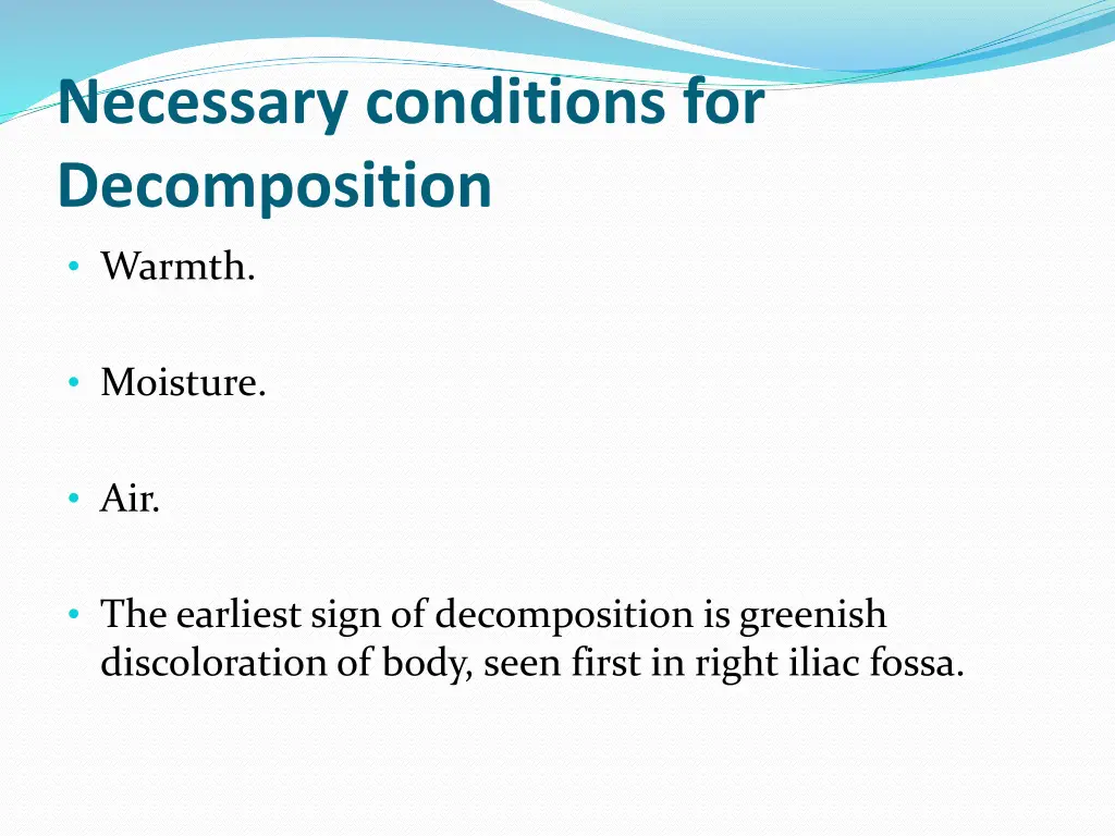 necessary conditions for decomposition