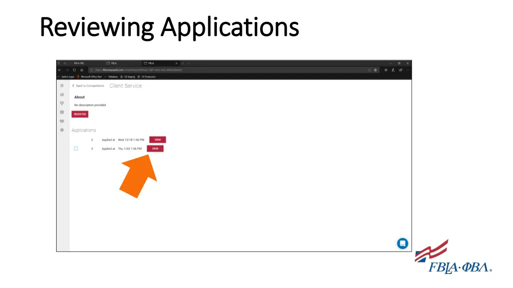 reviewing applications reviewing applications 8