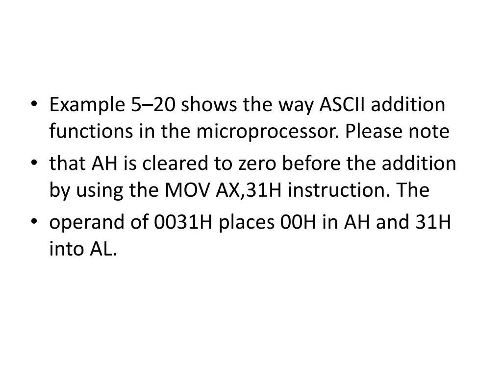 example 5 20 shows the way ascii addition