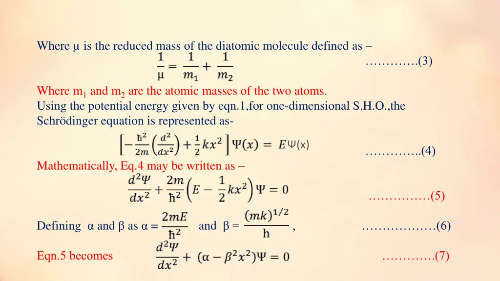 where is the reduced mass of the diatomic