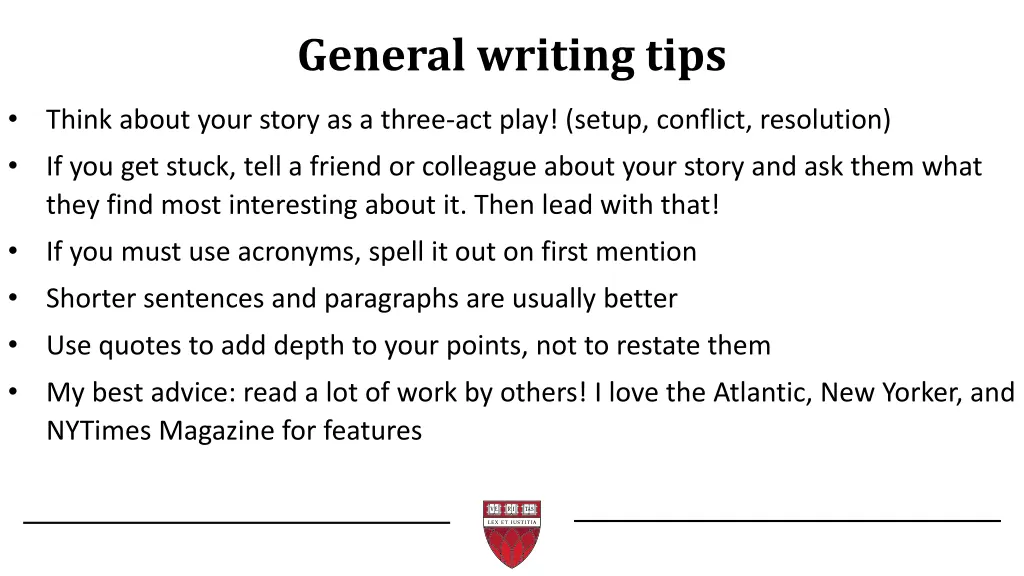 general writing tips