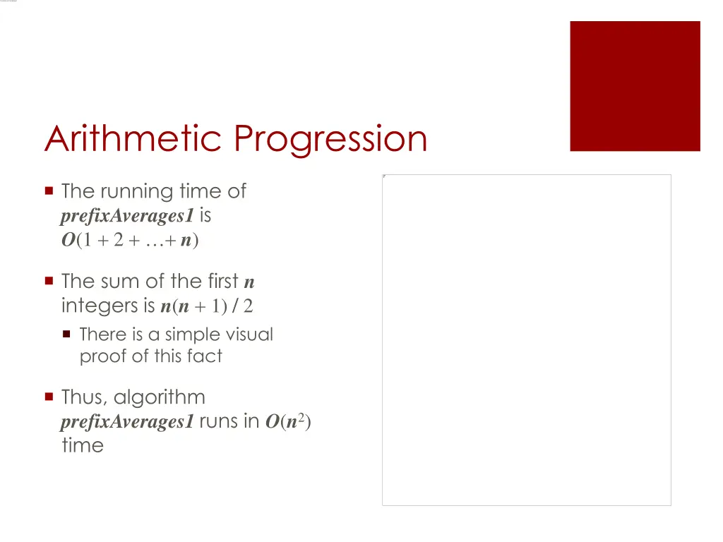 arithmetic progression