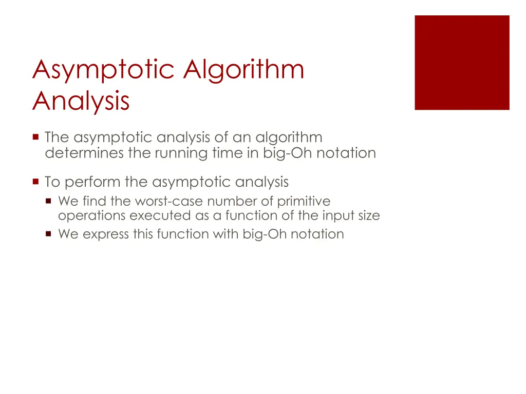 asymptotic algorithm analysis