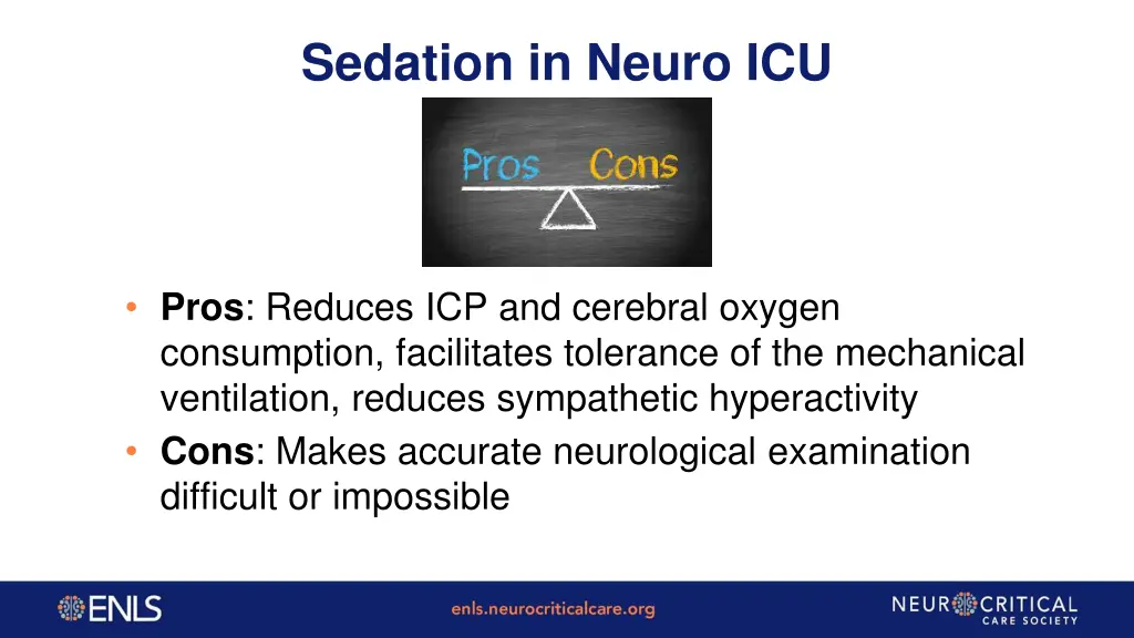 sedation in neuro icu