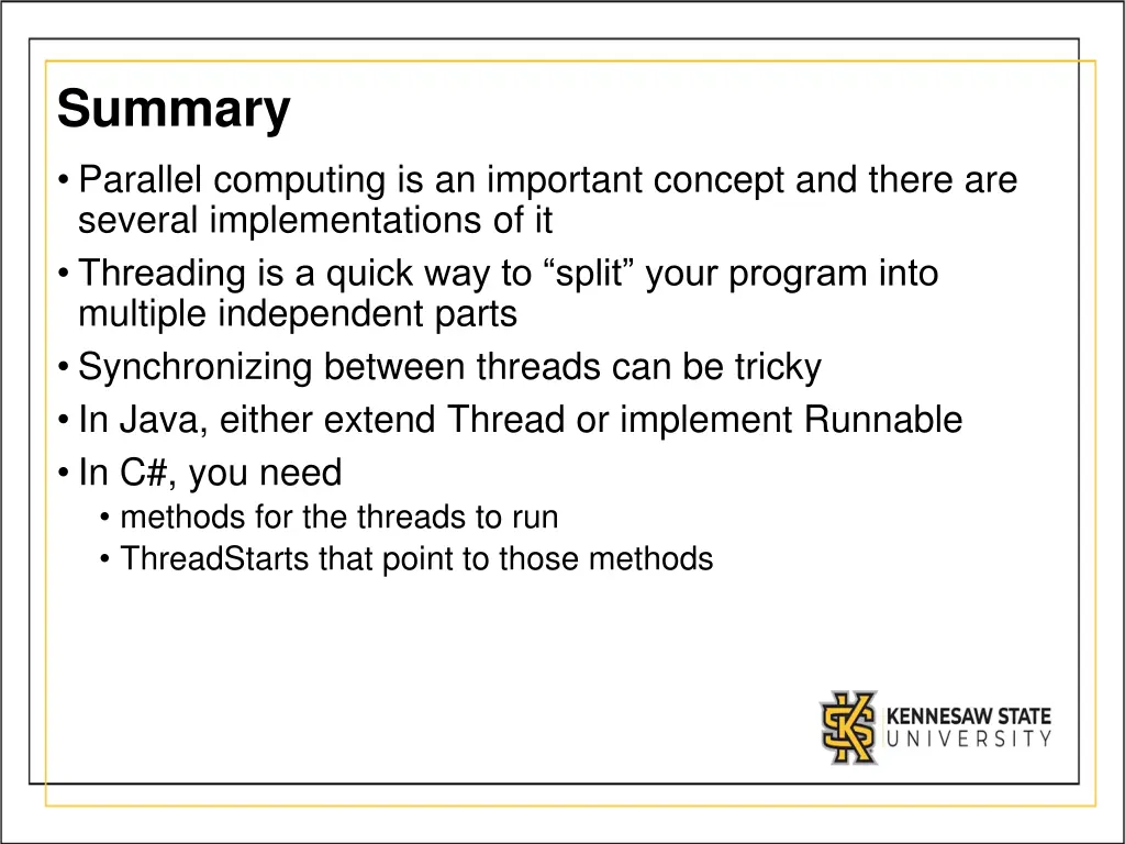 summary parallel computing is an important