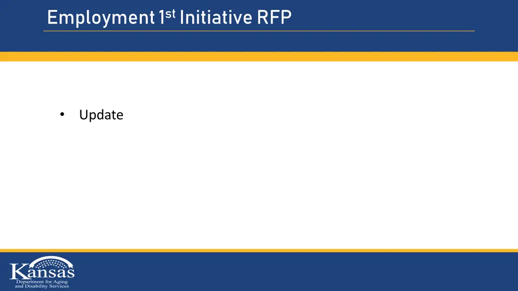 employment 1 st initiative rfp