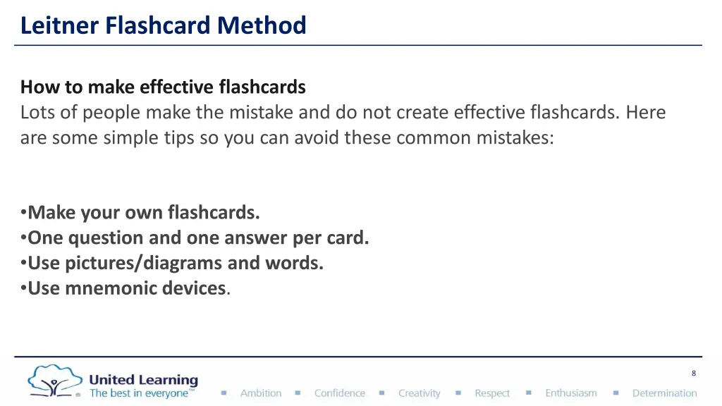 leitner flashcard method 3