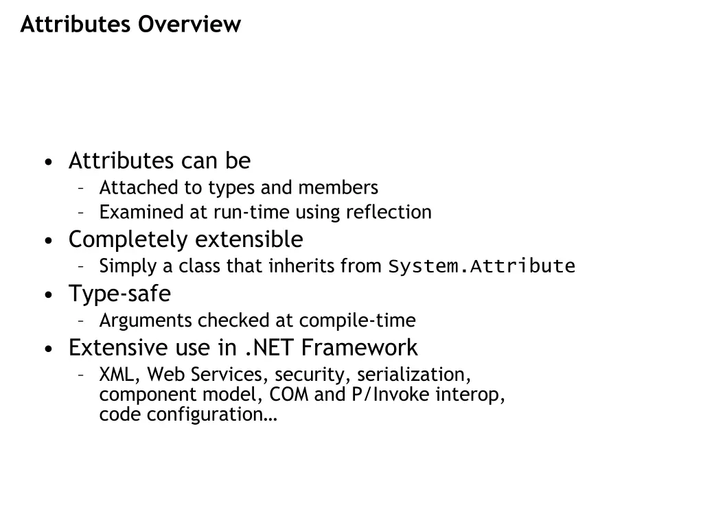 attributes overview 4