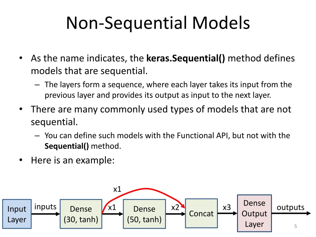 non sequential models