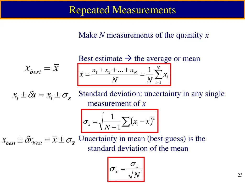 repeated measurements