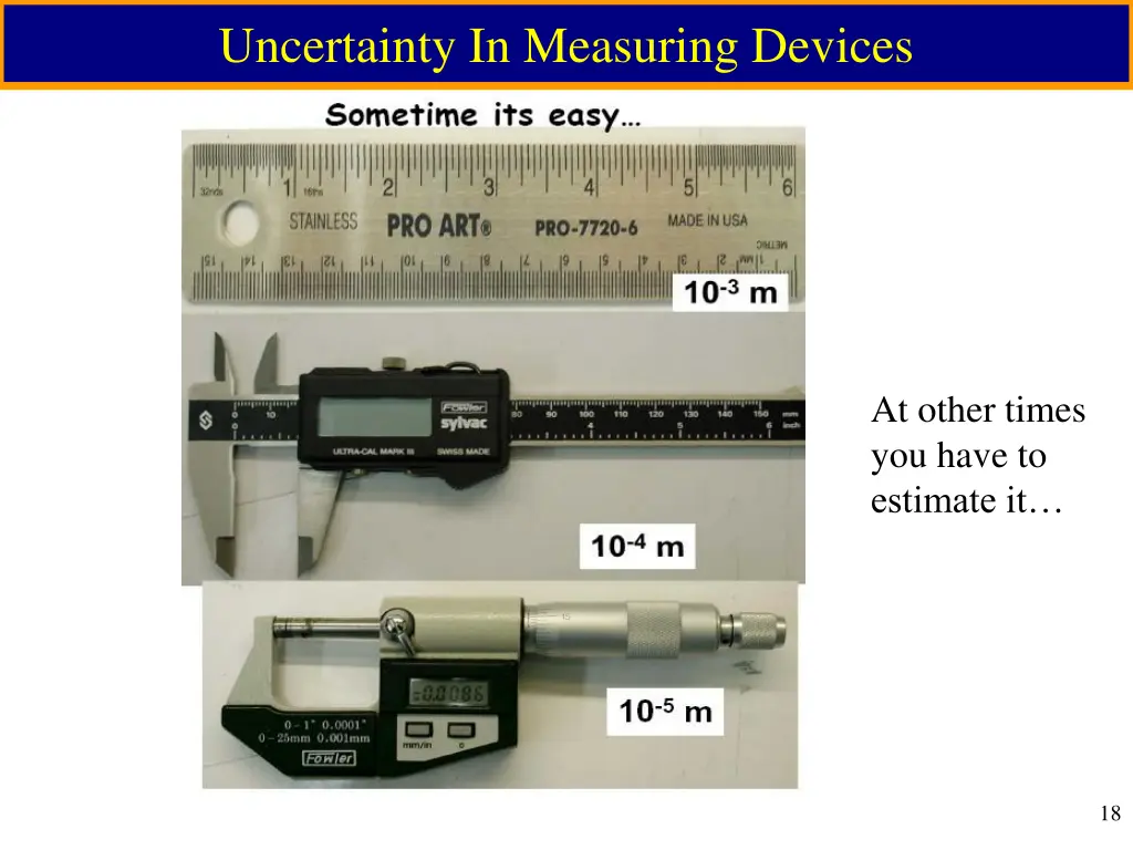 uncertainty in measuring devices