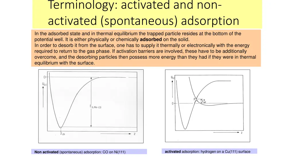 terminology activated and non activated