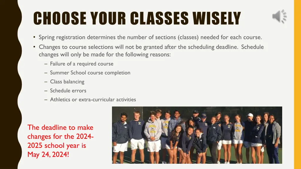 choose your classes wisely