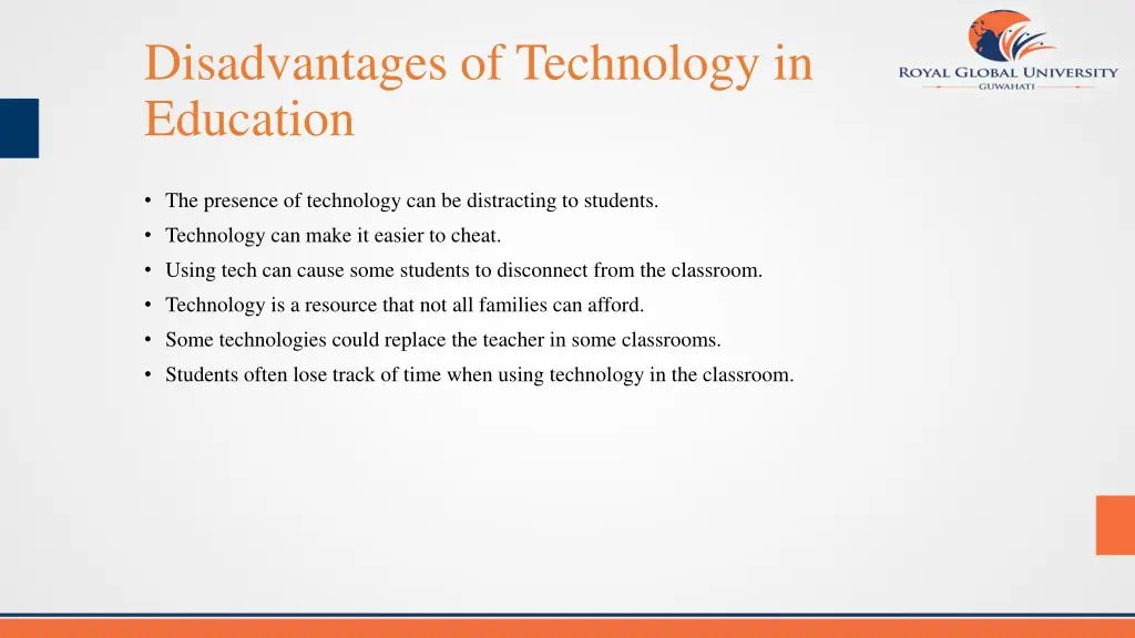 disadvantages of technology in education