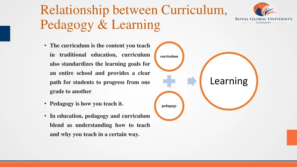 relationship between curriculum pedagogy learning