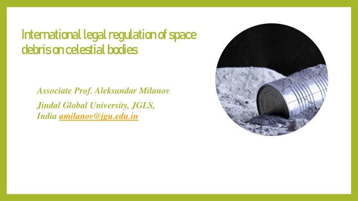 international legal regulation of space debris