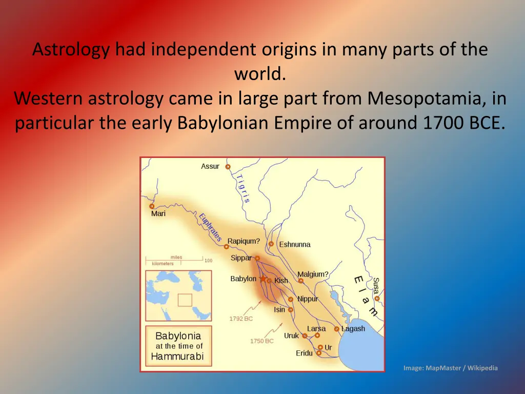 astrology had independent origins in many parts