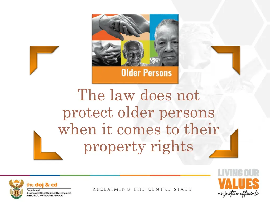 the law does not protect older persons when