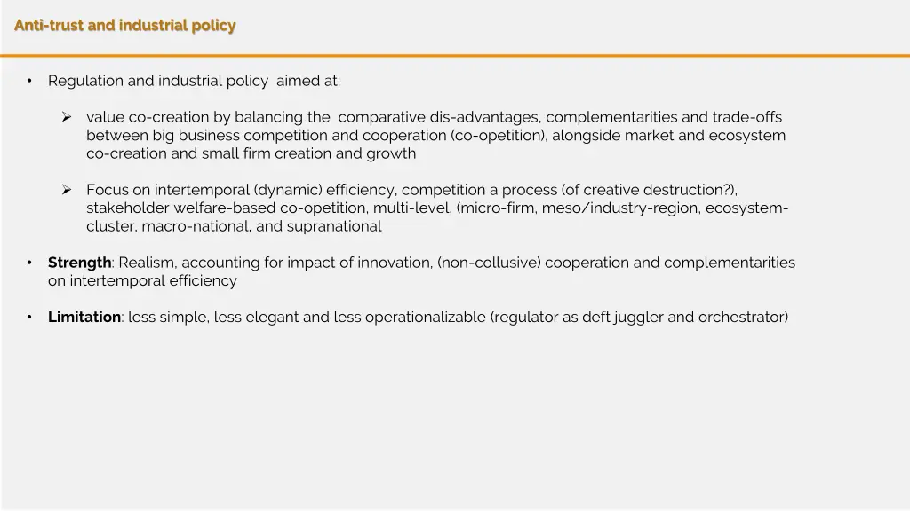 anti trust and industrial policy 1