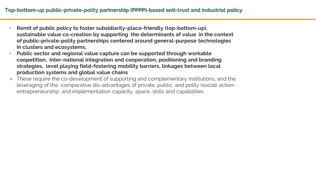 top bottom up public private polity partnership