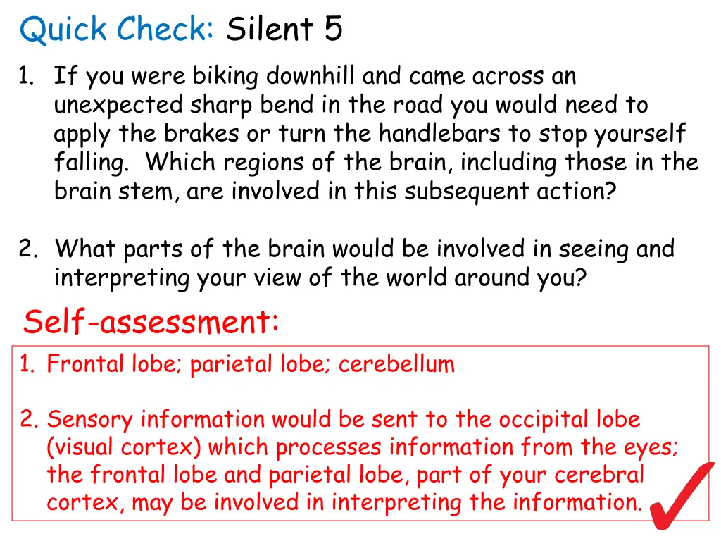 quick check silent 5