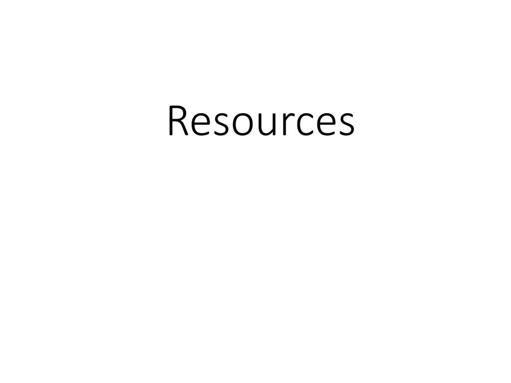 resources