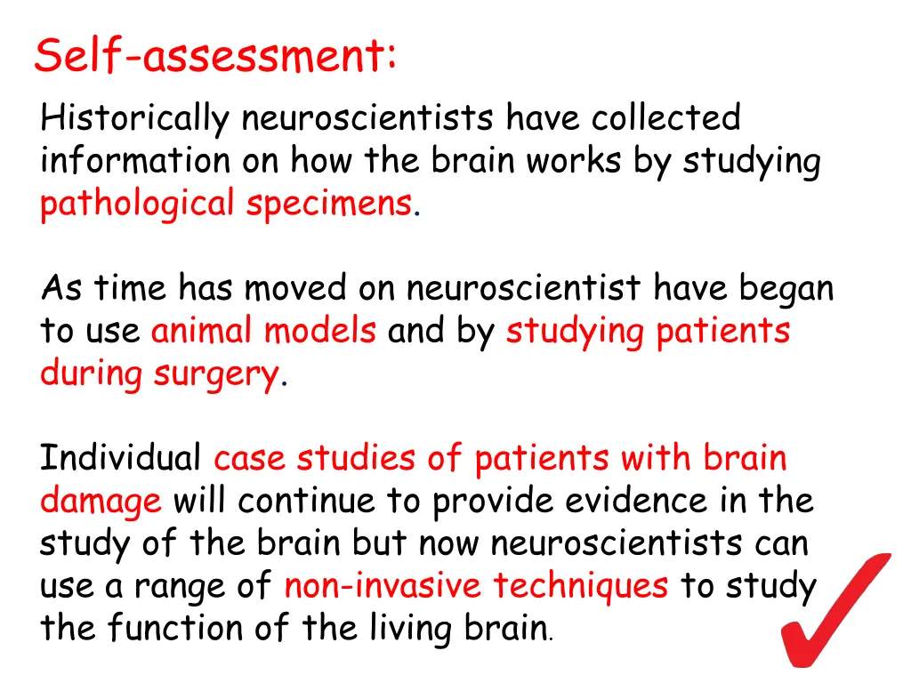 self assessment 1