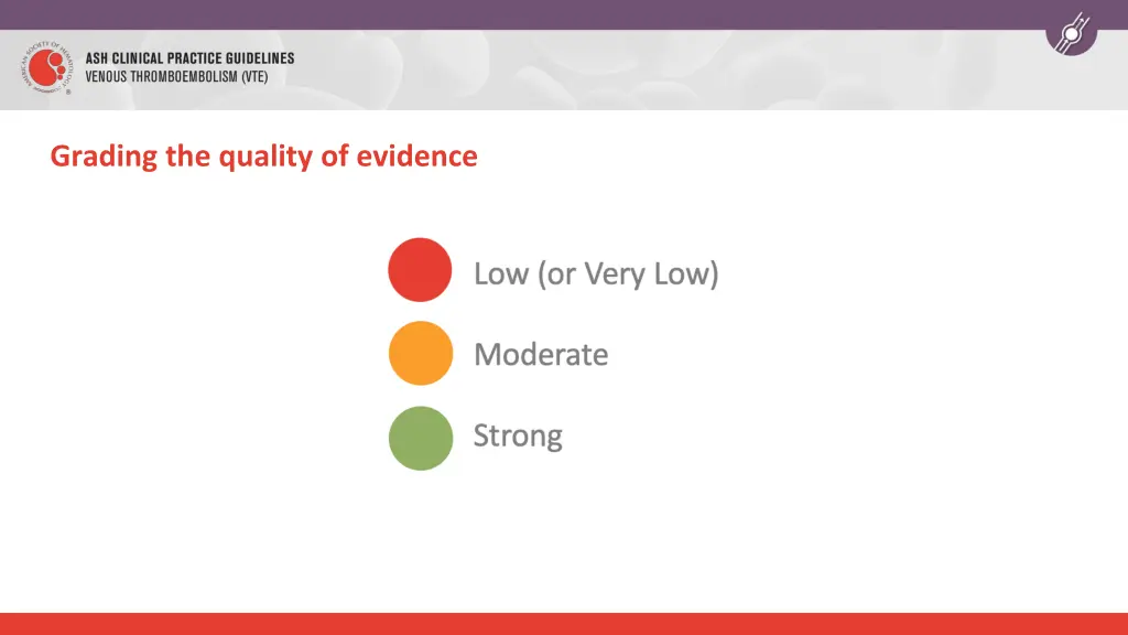 grading the quality of evidence