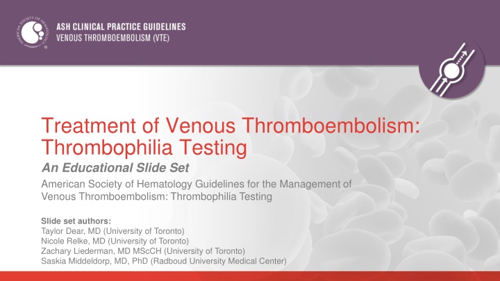 treatment of venous thromboembolism thrombophilia