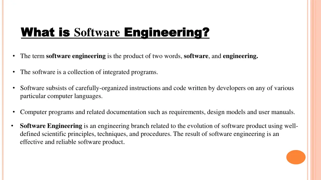 what is what is software engineering
