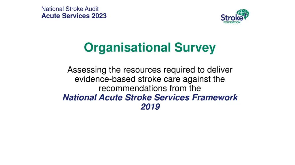 national stroke audit acute services 2023 2