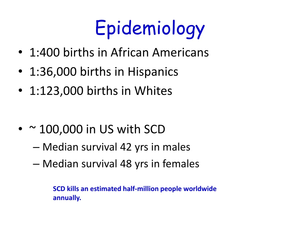 epidemiology