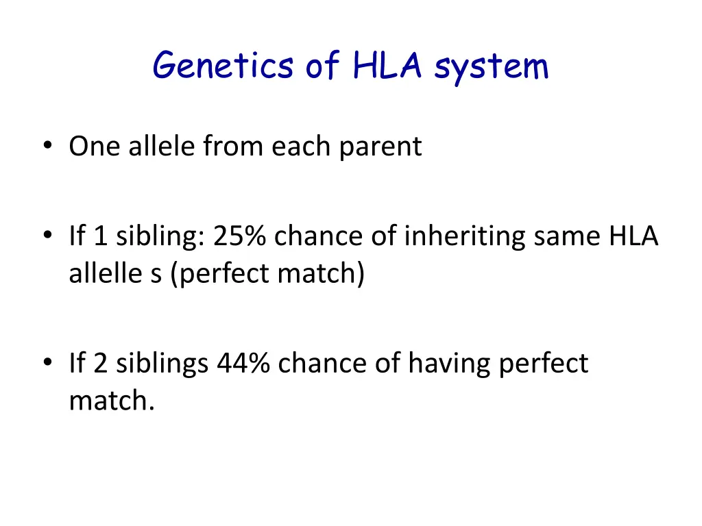 genetics of hla system